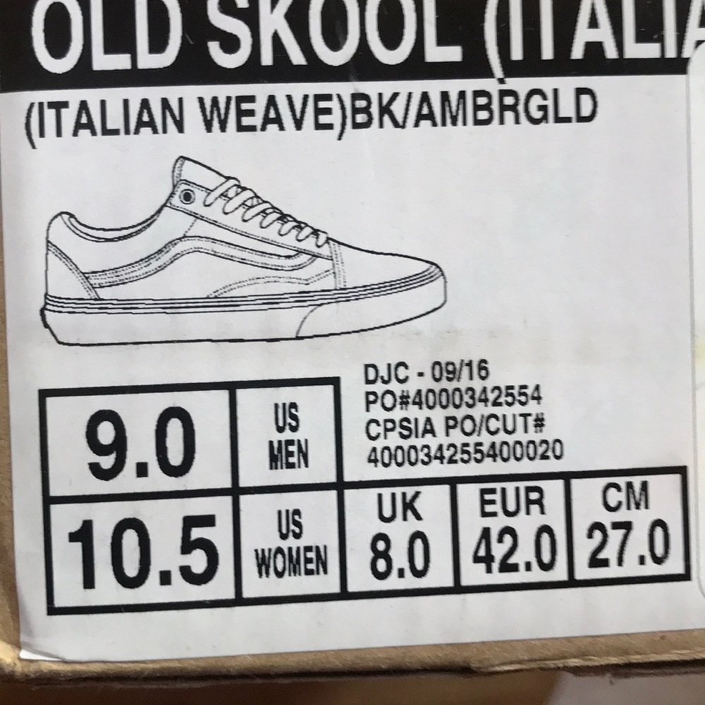 Vans Old Skool Italian Weave Leopard Print Shoes - Picture 6 of 6